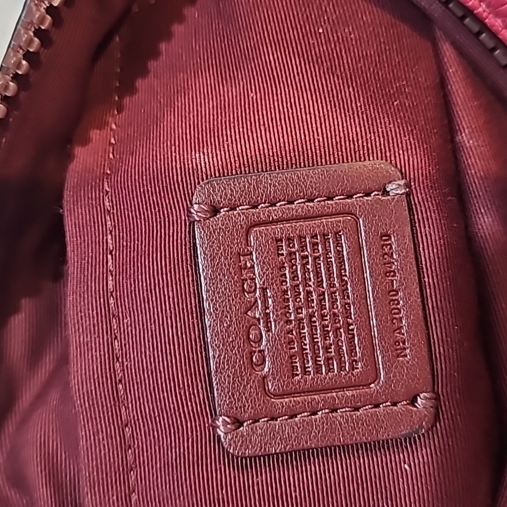 Coach Belt Bag, Solid Dusty Pink Leather - image 5